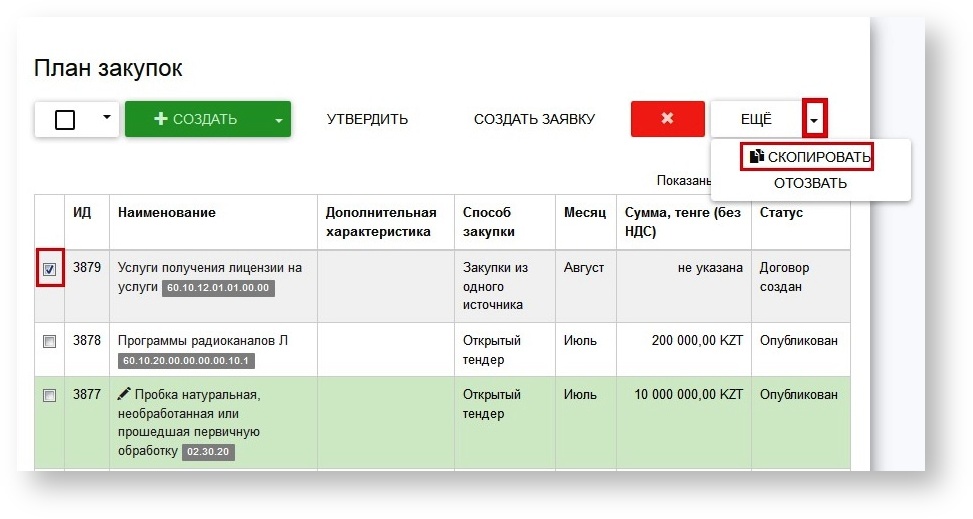 План создания истории